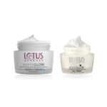 Buy Lotus Herbals Deep Moisture & Overnight Radiance: Lotus Brightening Gel Cream (40 gm) + Lotus Brightening Night Cream (60 gm) Combo of 2 - Purplle
