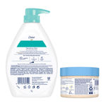 Buy Dove Nourishing Body Care ( International Nourishing Body Wash for Sensitive Skin 24Hrs Moisture Lock (1 L) + Exfoliating Body Polish Scrub Rice Milk And Moisturizing Macadamia (298 gm)) Combo of 2 - Purplle