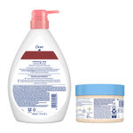 Buy Dove Relaxing Body Care combo (Almond Cream Body Wash with Hibiscus(1 L) + Exfoliating Body Polish Scrub (298 gm)) Combo of 2 - Purplle