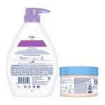 Buy Dove Relax & Glow Body Care combo (Lavender & Chamomile Body Wash (1 L) + Rice Milk & Macadamia Scrub (298 gm)) Combo of 2 - Purplle