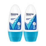 Buy Rexona Shower Fresh Underarm Roll On Deodorant For Women 50 ml (Pack of 2) - Purplle
