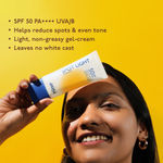 Buy Asaya Spot Light Sunscreen SPF 50 PA++++ | UVA/B Blue Light Protect | Depigmentation Cream for Dark Spots & Acne Marks | MelaMe ComplexTM, Niacinamide & Licorice | For Even Tone | For Men & Women | Oily, Dry, Sensitive & Combination Skin | 50 ml - Purplle