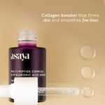 Buy Asaya Multi Peptide Face Serum with Hyaluronic Acid | Collagen Boosting & Hydrating | Smoothes Wrinkles, Firms Skin | 5% Tripeptide Complex | 30 ml - Purplle