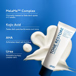 Buy ASAYA Tone Restore Cream for Dark Knees, Elbows & Neck | Depigmenting Cream with MelaMe™ Complex, Kojic Acid, AHAs & Urea | Brightening & Smoothing | Evens skin tone | Smooths rough, textured skin | For Men & Women | 50 gm - Purplle