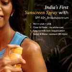 Buy Asaya SPF 65+ Waterproof Sunscreen Spray | Broad Spectrum UVA/B Protection | Blue Light Sunscreen Protection | Matte Finish | With Aloe Vera Extract for Hydration | For Men & Women | Oily & Dry Skin | Face & Body | 100 ml - Purplle