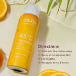 Buy Asaya SPF 65+ Waterproof Sunscreen Spray | Broad Spectrum UVA/B Protection | Blue Light Sunscreen Protection | Matte Finish | With Aloe Vera Extract for Hydration | For Men & Women | Oily & Dry Skin | Face & Body | 100 ml - Purplle