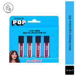 Buy SUGAR POP 4 in 1 Mini Matte Lipcolour Kit | Vitamin E | Smudgeproof | Long-lasting Wear | 4 N x 1.1 ml - 01 Cult Classics - Purplle