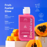 Buy FreshLuxe Fruit Nectar Face Wash | Apple, Papaya & Turmeric | Brightening & Revitalizing | Unisex | Natural | 100 ml - Purplle