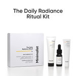 Buy Minimalist Daily Radiance Ritual Kit [Cleanser 30 ml + Vitamin C 10 ml + Fluid Sunscreen 10 ml] - Purplle