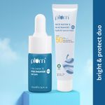 Buy Plum Brighten & Protect Trial Kit (Niacinamide Serum 10 ml + Sunscreen 15 gms) - Purplle