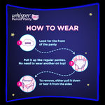 Buy Whisper Super Absorbent Period Panty, 6 pc L-XL Pants, 360 Degree Leakage Protection for Heavy Flow - Purplle