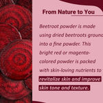Buy MINATURE Natural Pure Beetroot Powder for Herbal Face Care – Finely Ground Beetroot Powder for DIY Face Packs and Skin Care – 100 gm - Purplle