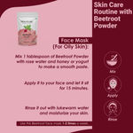 Buy MINATURE Natural Pure Beetroot Powder for Herbal Face Care – Finely Ground Beetroot Powder for DIY Face Packs and Skin Care – 100 gm - Purplle