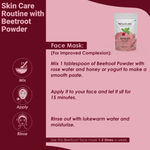 Buy MINATURE Natural Pure Beetroot Powder for Herbal Face Care – Finely Ground Beetroot Powder for DIY Face Packs and Skin Care – 100 gm - Purplle