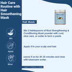 Buy MINATURE Hair Smoothening Mask with Amla, Aritha, Neem, Shikakai, Hibiscus & Bhringraj – 100 gm Jar for Natural Hair Care and Conditioning - Purplle