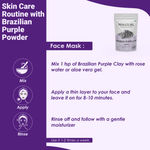 Buy MINATURE Brazilian Purple Clay Powder – 100 gm | For Natural Face Care |Pure & Natural |Suitable For All Skin Types - Purplle