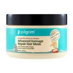 Buy Pilgrim Korean Rice Water & Collagen Advanced Damage Repair Hair Mask Prevents Breakage & Split Ends 200 gm - Purplle
