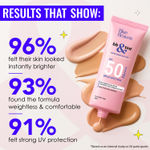 Buy Blue Heaven BB & Tint | BB Cream For Face Makeup | 4 in 1 Lightweight Foundation for women + Moisturizer + SPF 50 PA++++ with Fermented Rice Water, Hyaluronic Acid | Honey Tan 302 | 30 ml - Purplle