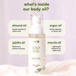 Buy Bubble Me Jojo Bae Body Oil with Almond & Vitamin E for Deep Nourishment | 256 ml - Purplle