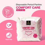 Buy Good Vibes Comfort Care Disposable Period Panties for Women Pack of 5 (M-L) | Leak-Proof, Rash-Free & Super Absorbent | 360° Coverage | Overnight Protection for Heavy Flow | Sanitary Underwear | - Purplle