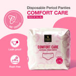 Buy Good Vibes Comfort Care Disposable Period Panties for Women Pack of 5 (L-XL) – Leak-Proof, Rash-Free & Super Absorbent | 360° Coverage | Overnight Protection for Heavy Flow | Sanitary Underwear | - Purplle