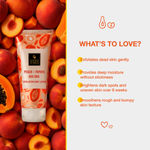 Buy Good Vibes Peach + Papaya AHA BHA Exfoliating Body Lotion | 2 in 1 Nourishing & Exfoliating Care | Powered with Gluta-Hya with Glutathione, Hyaluronic Acid, Fruit Enzymes & AHA-BHA| Brightens Dull Skin | Removes Tan | Daily Exfoliation 200 ml - Purplle