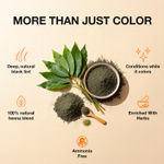 Buy Good Vibes Natural Henna Black Hair Color Powder | 100% Herbal Blend with Amla & Shikakai | Covers Greys, Strengthens Hair & Adds Natural Black Tint | Conditions Scalp & Improves Shine | Ammonia-Free & Safe Formula – 50 gm - Purplle