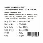 Buy Cosderma Acne Scar & Spot Removal Gel | Advanced Peptides for Youthful Skin 50 gm - Purplle
