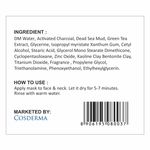 Buy Cosderma Charcoal Face Mask with Green Tea Purifies and Detoxifies the Skin, Preventing Blackheads and Reducing Hyperpigmentation 50 gm - Purplle