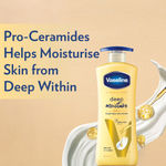 Buy Vaseline Deep Moisture Body Lotion |For Dry Skin| Moisturised Glowing Skin| With Pro Ceramides 400ml - Purplle