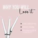 Buy Seven Seas Glide On Color Kajal - White (0.35 gm) Waterproof and Smudgeproof | All Day Revolving Kajal | Non Transferable and Long Lasting Stay up to 24 Hours - Purplle