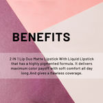 Buy Seven Seas Lip Duo 2 in 1 Lipstick and Liquid Lipstick - 03 Rose (7 gm) | Long Lasting and Waterproof | Non Transfer Lipstick for Women - Purplle