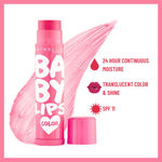 Buy Maybelline New York Baby Lips Color Lip Balm with SPF 11 Up To 24H Moisture - Pink Lolita | 4 gm - Purplle
