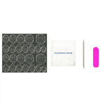 Buy Secret Lives Acrylic Artifical Glossy Reusable Translucent Purple Color with Cloud Patches & 3D Bow Stud and Heart Design Press on Nails 24 Pc with Kit - Purplle