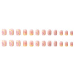 Buy Secret Lives acrylic fake reusable false artifical press on nails translucent lemon design with red color path and glitter design 24 Pc kit - Purplle