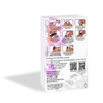 Buy Secret Lives Glossy Reusable Acrylic Artifical Fake False Lightweight & Long Lasting Press on Nails Pink Orange Strips Combo 24 Pc Set with Kit - Purplle