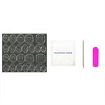 Buy Secret Lives Glossy Reusable Acrylic Artifical Fake False Lightweight & Long Lasting Press on Nails Pink Orange Strips Combo 24 Pc Set with Kit - Purplle