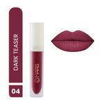 Buy MARS Matte Liquid Lip Color | Long Lasting | Non-Transfer & Waterproof Lipstick for Women (4.5 ml) (04-Dark Teaser) - Purplle
