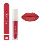 Buy MARS Matte Liquid Lip Color | Long Lasting | Non-Transfer & Waterproof Lipstick for Women (4.5 ml) (21-Red Luck) - Purplle