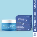 Buy Spring H2O Night Cream | Deep Nourishing & Repairing Moisturizer for Overnight Skin Renewal | Restores Radiance & Hydration | For All Skin Types – 50 ml - Purplle