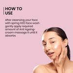 Buy Spring H2O Anti-Aging Cream – Reduces Wrinkles & Fine Lines | Hydrates & Firms Skin | With Peptides, Hyaluronic Acid & Vitamin E | For Youthful, Glowing Skin 50 ml - Purplle