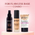 Buy Pilgrim Glow Getter Makeup Prep Kit – Foundation (30 ml) Setting Spray(60 ml) & Illuminating Moisturizer(30 ml)| Lightweight & Skin-Loving Formula |Rakhi Gift|Gift Hamper |For All Skin Types - Combo of 3 - Purplle
