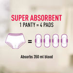 Buy Sirona Disposable Period Panties (L-XL) | 360° Protection for 12 hours | No Leakage, No Discomfort | Day & Night Protection | Wetness Indicator | Ultra-Absorbent Core(Pack of 2) - Purplle