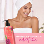 Buy LUX ROSE & ALOEVERA SHIM BW 400 ml - Purplle