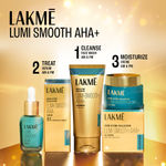 Buy Lakme Lumi-Smooth AHA+ Facewash with 2% Salicylic & Lactic Acid for Glowing Skin | Gentle Exfoliating Cleanser for Smooth Skin & Reduced Pores 100 gm - Purplle