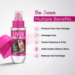 Buy Livon Serum for Women for All Hair Types for Frizz-free, Smooth & Glossy Hair with Argan Oil & Vitamin E, 200 ml - Purplle
