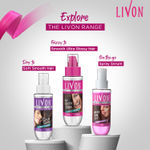 Buy Livon Serum for Women for All Hair Types for Frizz-free, Smooth & Glossy Hair with Argan Oil & Vitamin E, 200 ml - Purplle