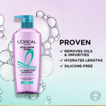 Buy L’Oreal Paris Hyaluron Pure 72H purifying shampoo for fresh scalp & hydrated hair, removes oil & impurities | 800 ml - Purplle