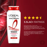 Buy L'Oreal Paris Total Repair 5 Shampoo For Damaged Hair | Powered by Keratin XS Technology| Fights 5 Signs of Hair Damage- Frizz, Breakage, Dryness, Stiff Hair, and Split ends | 340 ml - Purplle