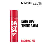 Buy Maybelline New York Baby Lips Loves NYC Tinted Lip Balm for dark & pigmented lips, Broadway Red, 4g - Purplle